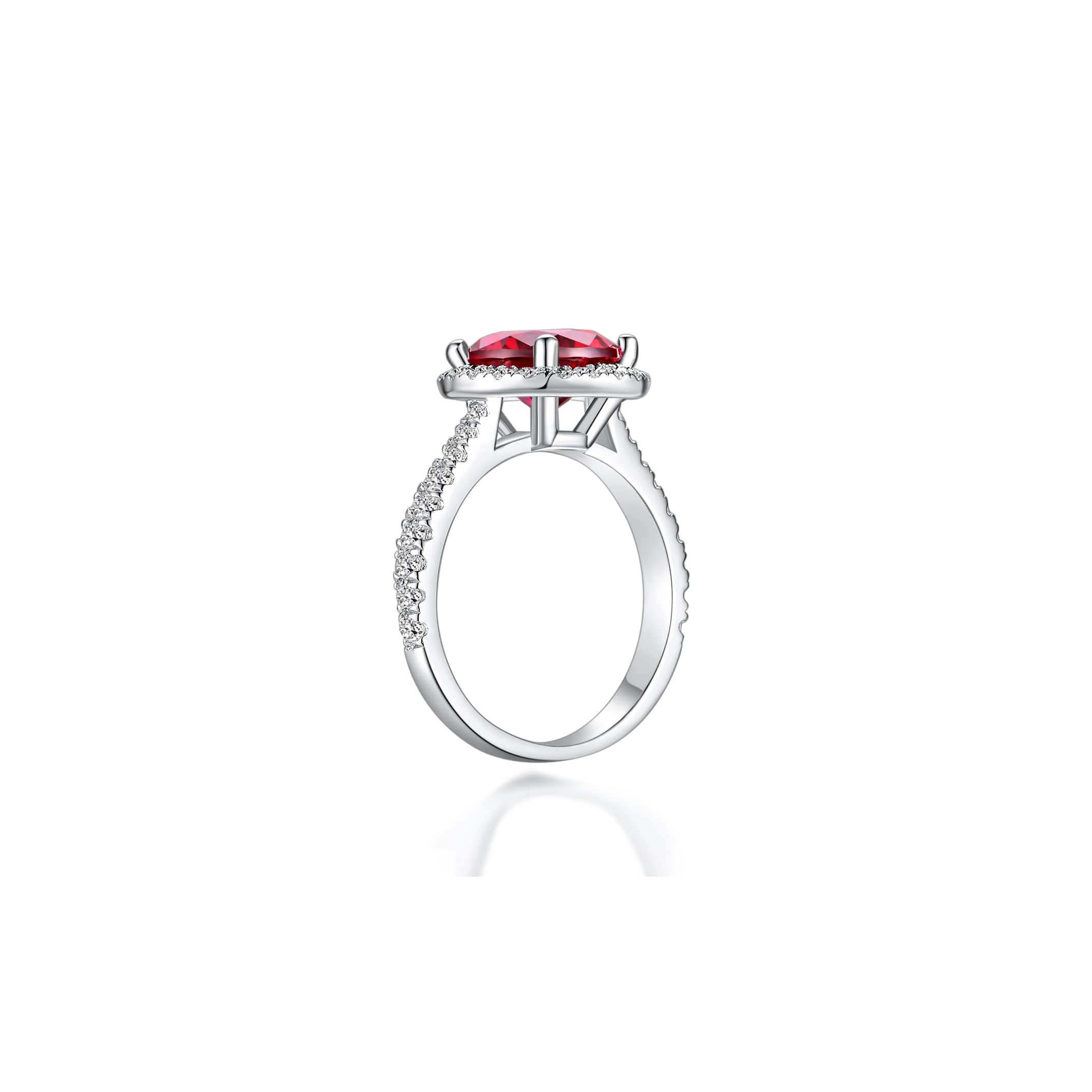 Red and hot sale white ring