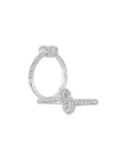 KNOT Alone® Pave Ring WG (Small) (Both) - Eclat by Oui