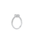 KNOT Alone® Pave Ring WG (Small) (Side) - Eclat by Oui