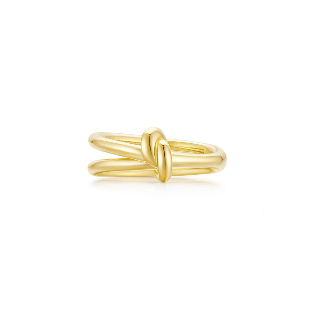 KNOT Alone® Double Ring (Yellow Gold) - Eclat by Oui