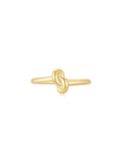 KNOT Alone Ring YG (Small) (Front) - Eclat by Oui