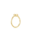 KNOT Alone Ring YG (Small) (Side) - Eclat by Oui