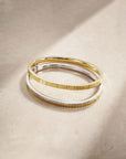 Fluted Bangle (Yellow Gold) (lifestyle) - Eclat by Oui