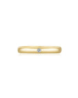 Men Ring Single Diamond YG (3mm) (Front) - Eclat by Oui