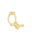 KNOT Alone Ring YG (Medium) (Both) - Eclat by Oui