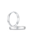 Men Ring Single Diamond WG (4mm) (Both) - Eclat by Oui