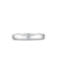 Men Ring Single Diamond WG (4mm) (Front) - Eclat by Oui