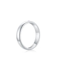 Men Ring Single Diamond WG (4mm) (Side) - Eclat by Oui