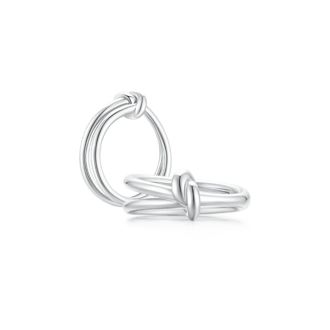 KNOT Alone® Double Ring (White Gold) - Eclat by Oui