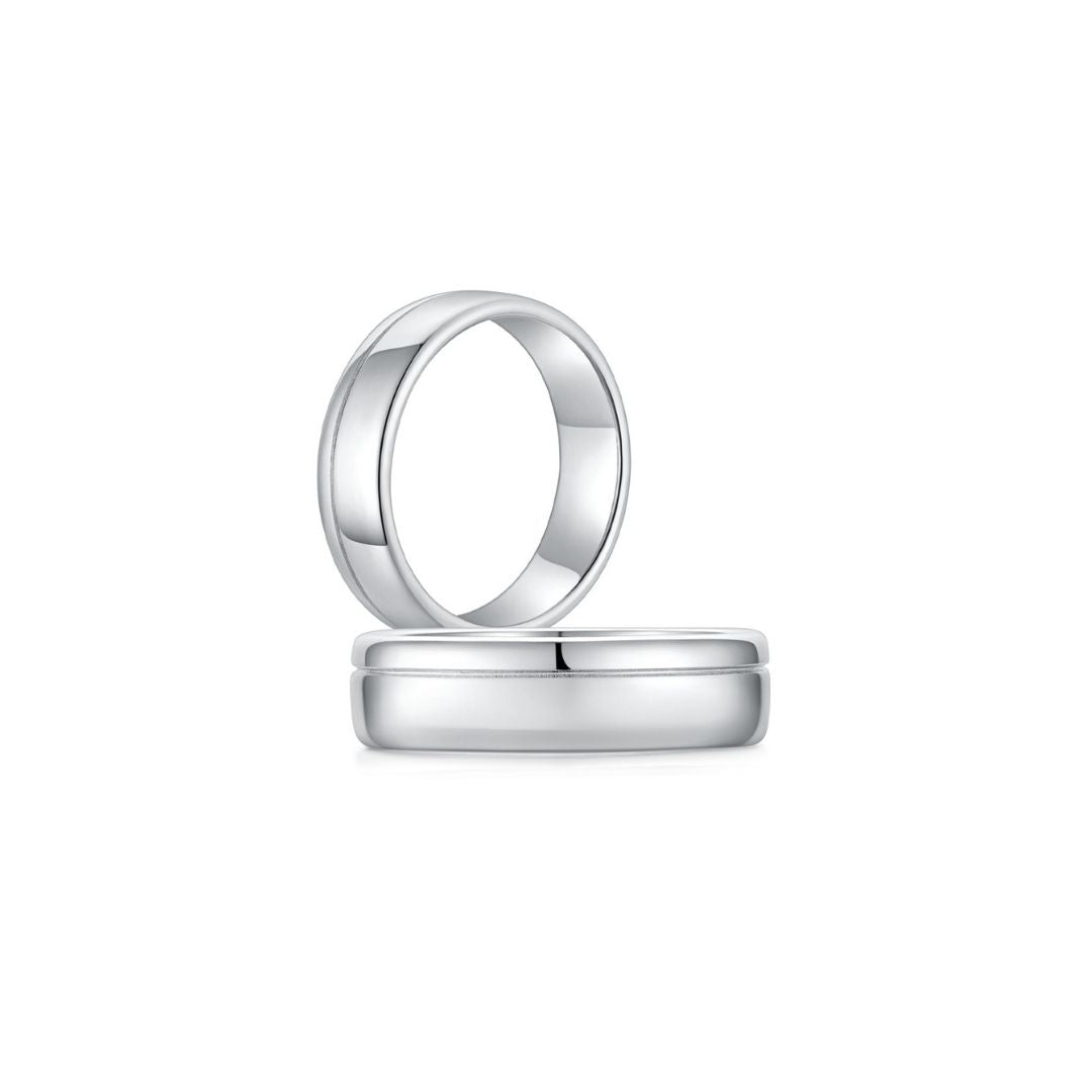 Men Ring WG (6mm) (Both) - Eclat by Oui