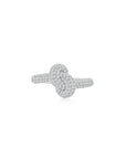 KNOT Alone® Pave Ring WG (Medium) (Front) - Eclat by Oui