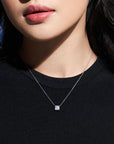 Asscher Solitaire Necklace (Model) - Eclat by Oui