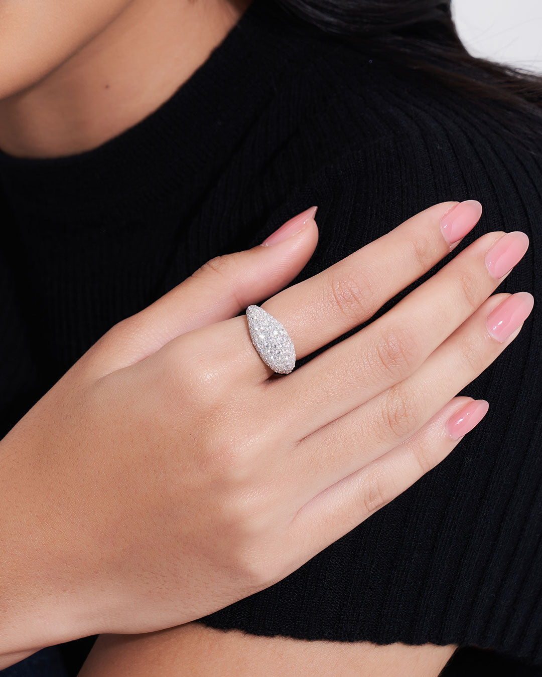 Cloud Puff® Dome Pave Ring (Model) - Eclat by Oui