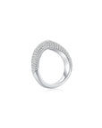 Cloud Puffᵀᴹ V Pave Ring (Side) - Eclat by Oui