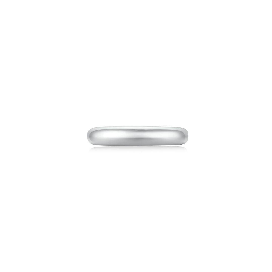 Cloud Puff® Ring (White Gold) (3.7mm) Front - Eclat by Oui