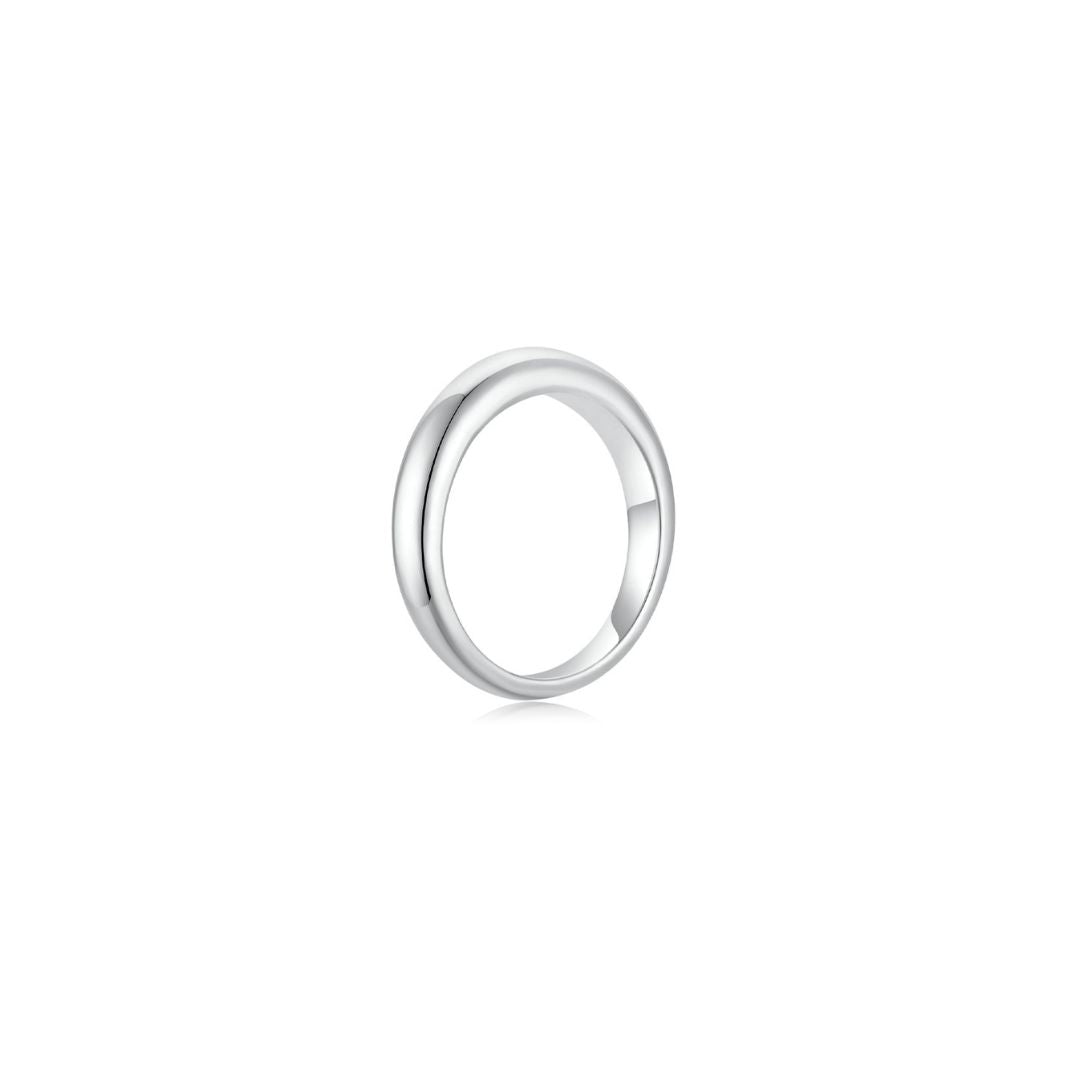 Cloud Puff® Ring (White Gold) (3.7mm) Side - Eclat by Oui