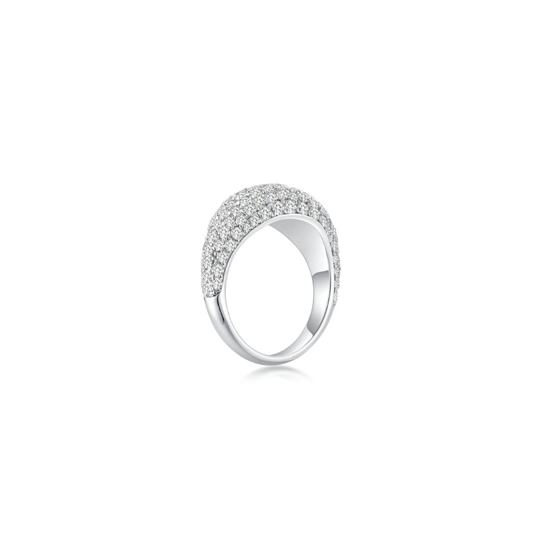 Cloud Puff® Dome Pave Ring (Side) - Eclat by Oui