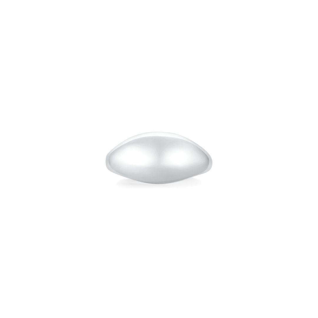 Cloud Puff® Dome Ring (White Gold) (Front) - Eclat by Oui