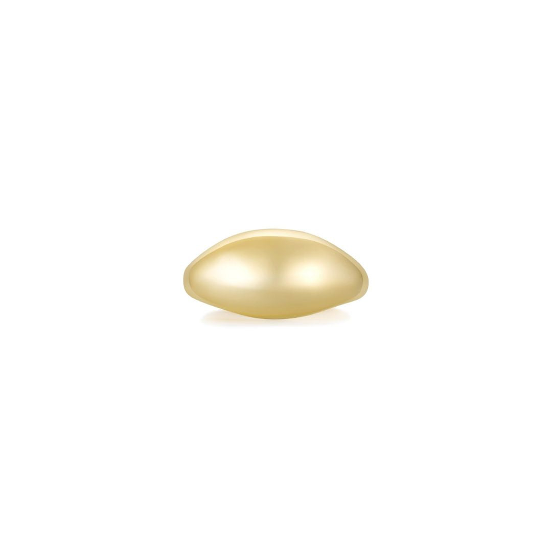 Cloud Puff® Dome Ring (Yellow Gold) (Front) - Eclat by Oui