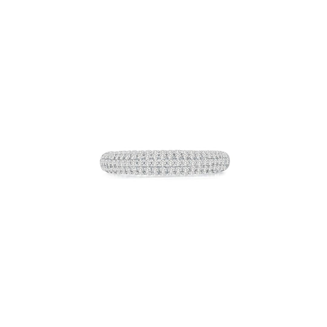 Cloud Puff® Pave Ring (3.7mm) Front - Eclat by Oui