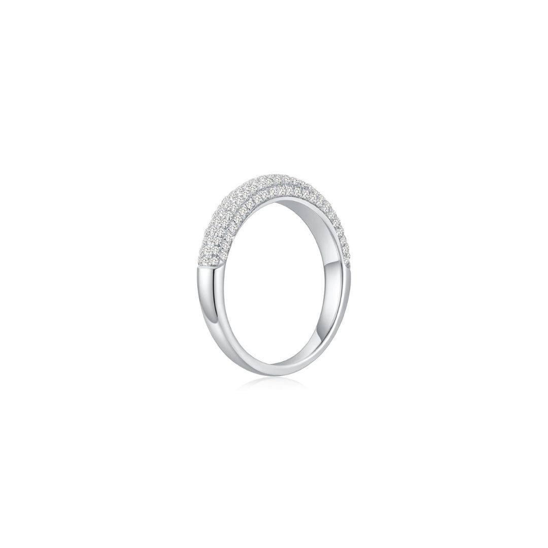 Cloud Puff® Pave Ring (3.7mm) Side - Eclat by Oui