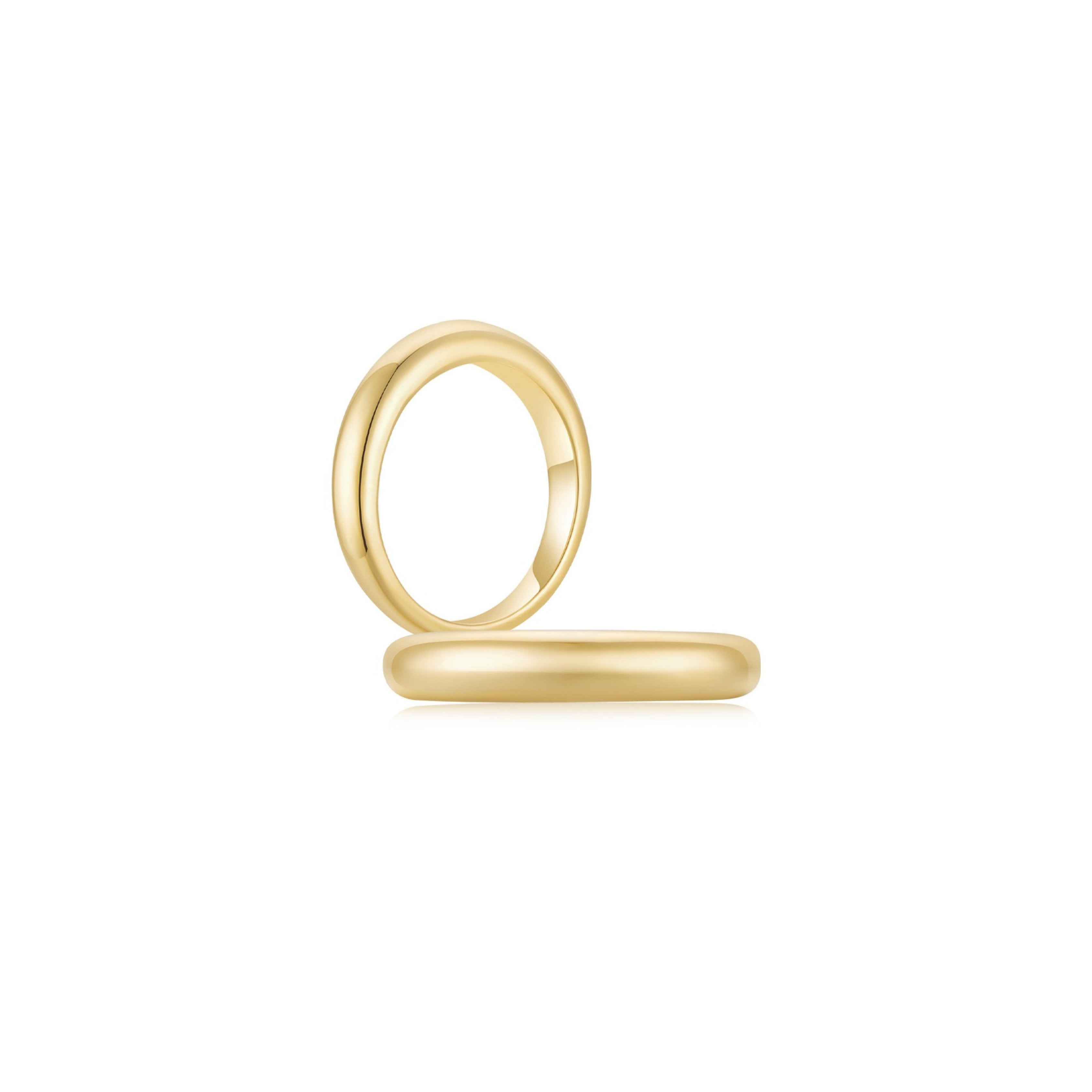 Cloud Puff® Ring (Yellow Gold) (3.7mm) Both - Eclat by Oui