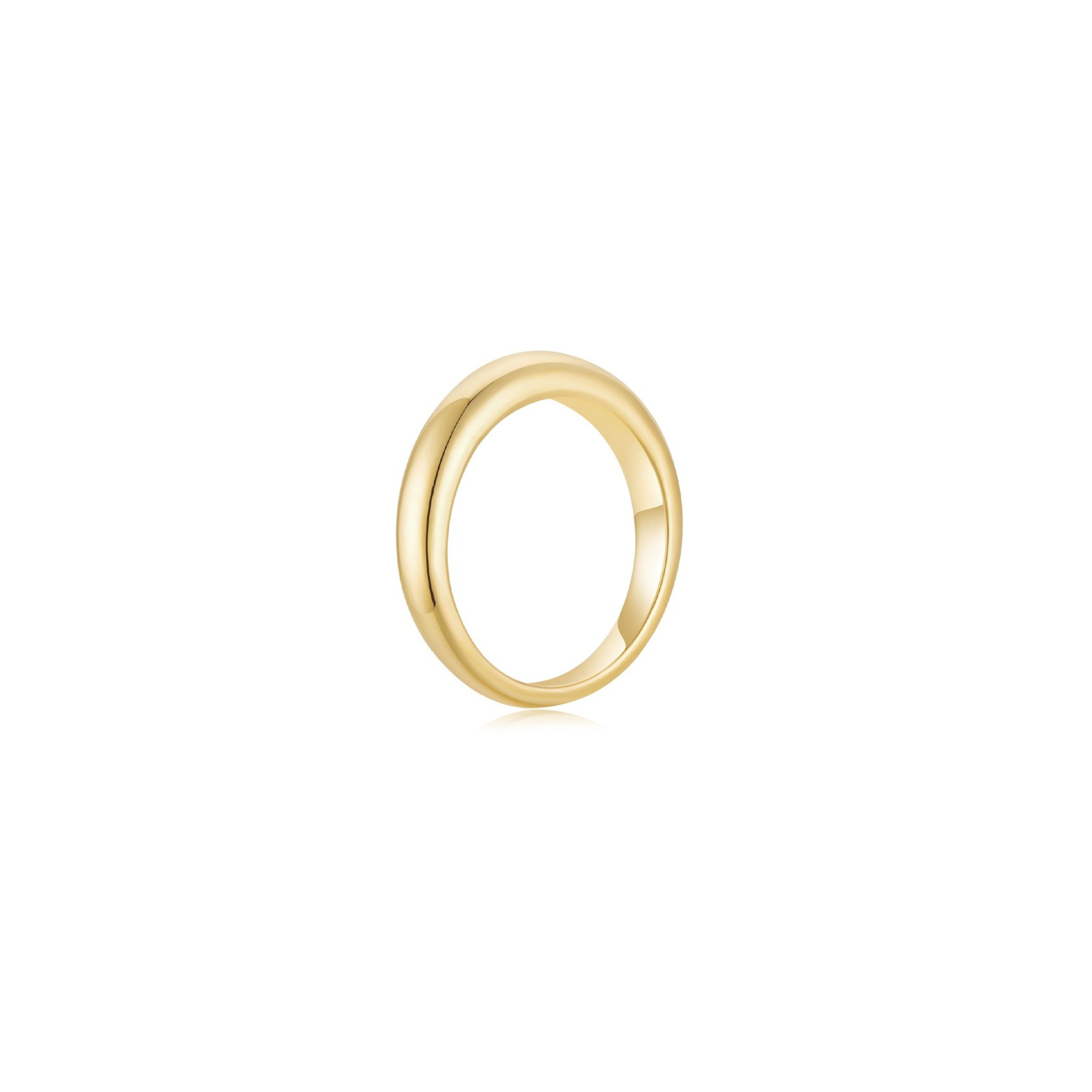 Cloud Puff® Ring (Yellow Gold) (3.7mm) Side - Eclat by Oui