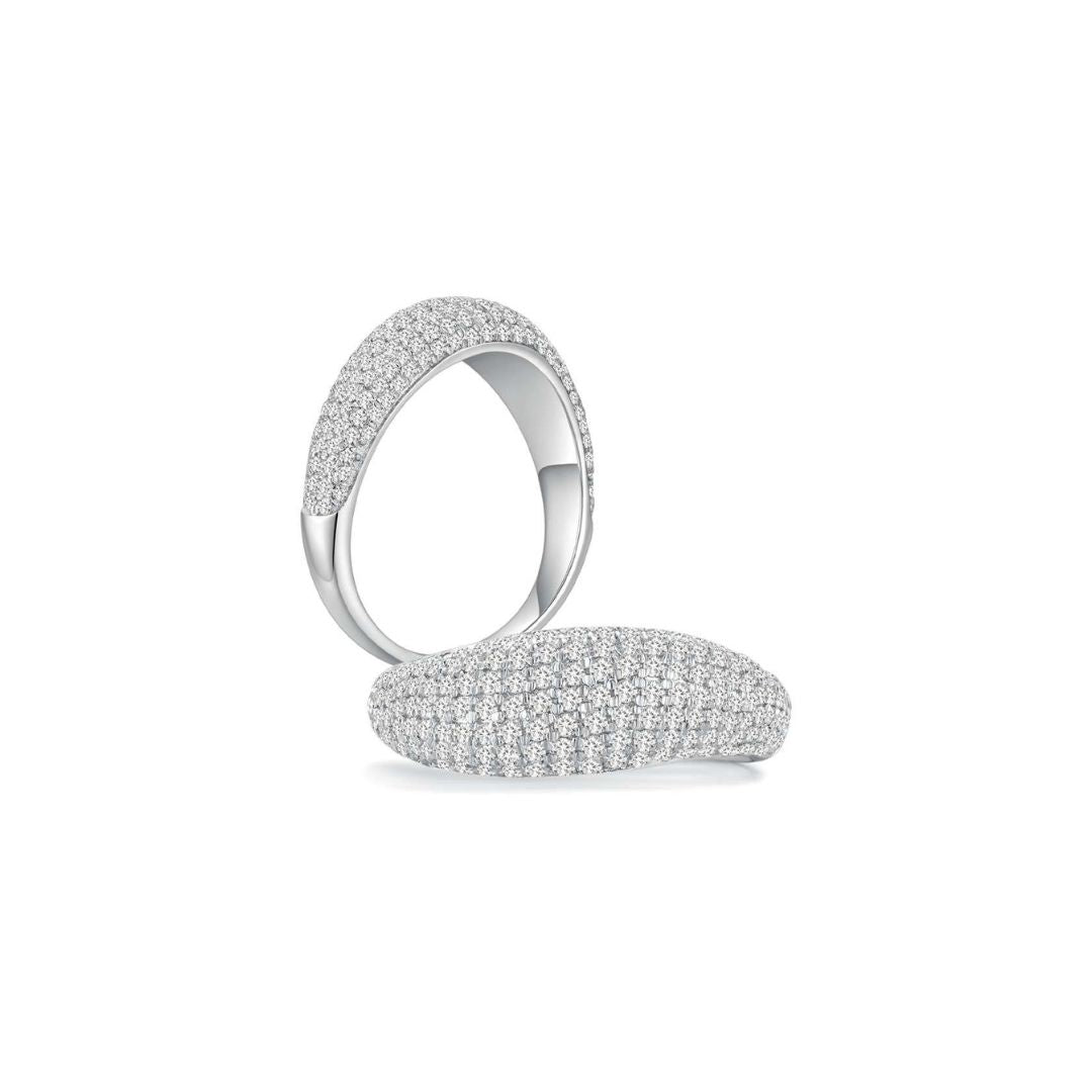 Cloud Puff® Wavy Pave Ring (Both) - Eclat by Oui