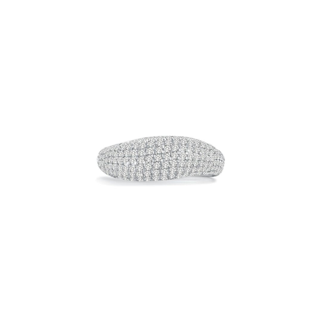 Cloud Puff® Wavy Pave Ring (Front) - Eclat by Oui