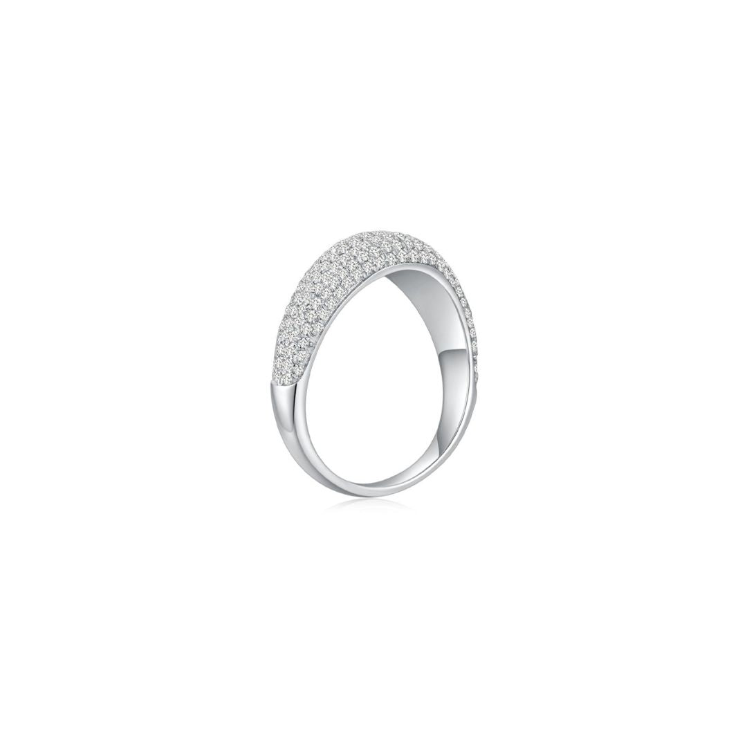 Cloud Puff® Wavy Pave Ring (Side) - Eclat by Oui