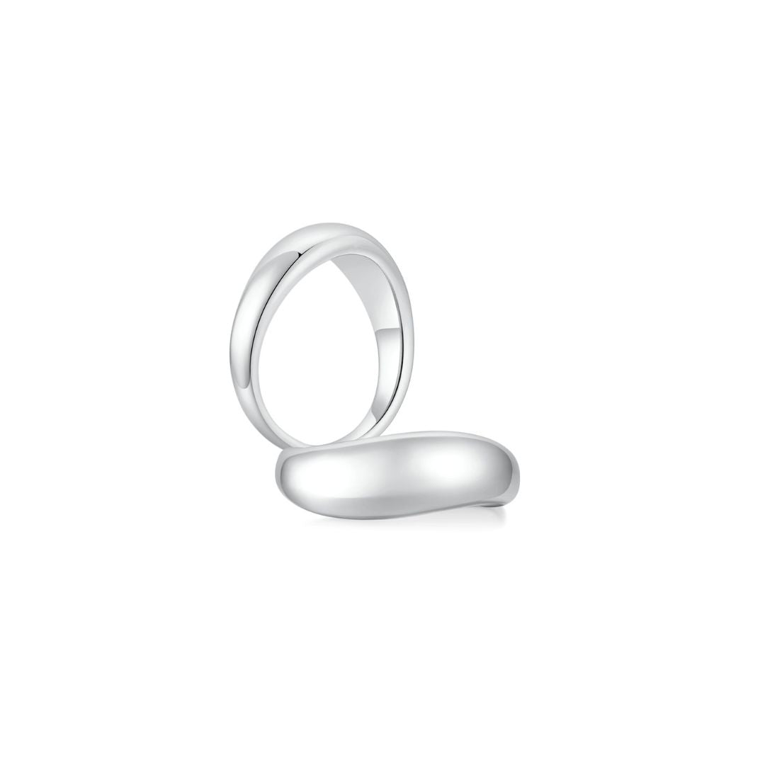 Cloud Puff® Wavy Ring (White Gold) (Both) - Eclat by Oui