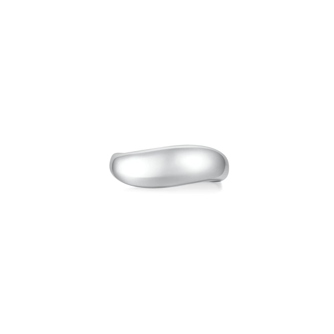 Cloud Puff® Wavy Ring (White Gold) (Front) - Eclat by Oui