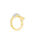 Crossroads Pave Ring YG (Side) - Eclat by Oui