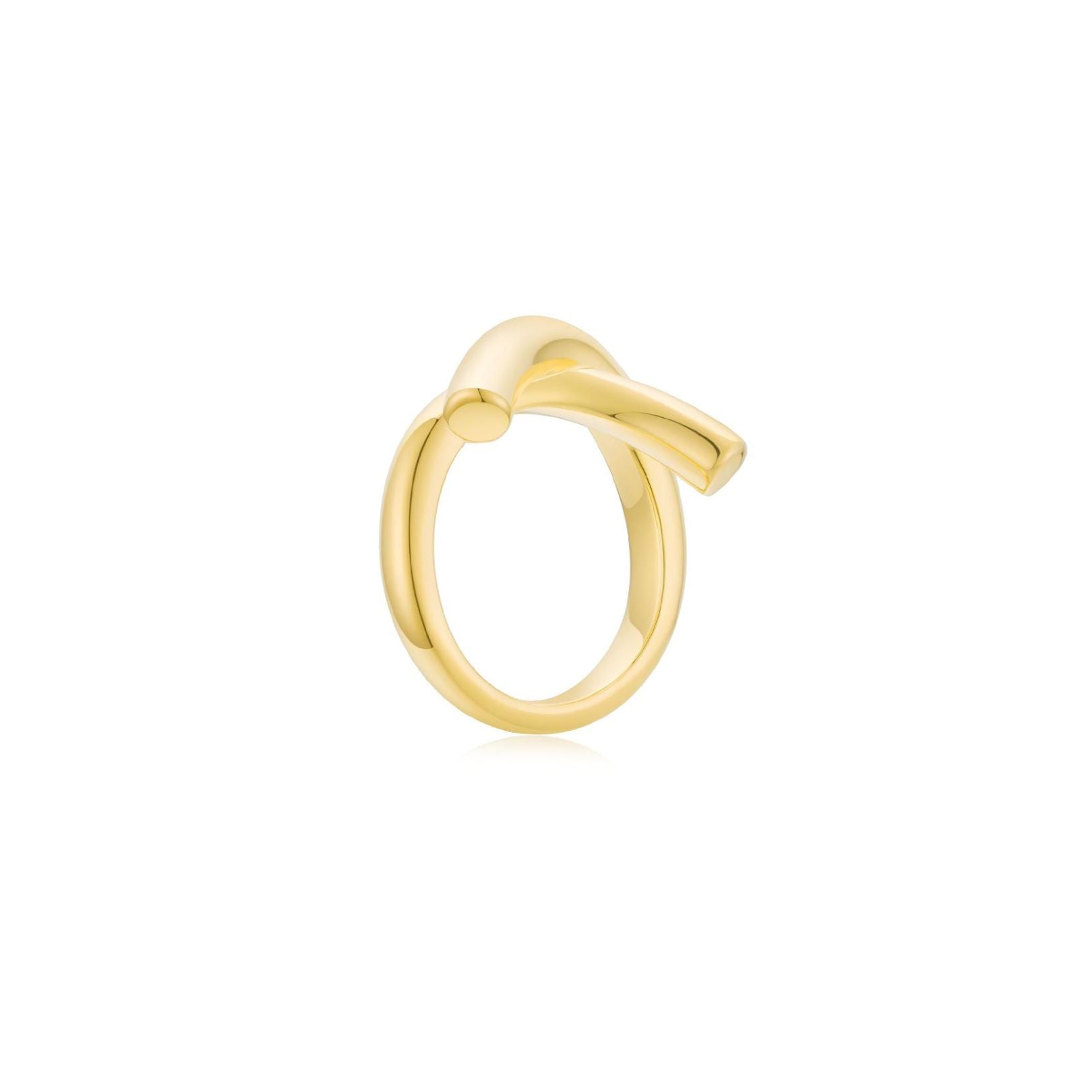 Crossroads Plain Ring YG (Side) - Eclat by Oui