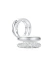 Double Pave Band White Gold (Both) - Eclat by Oui