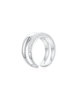 Double Pave Band White Gold (Side) - Eclat by Oui