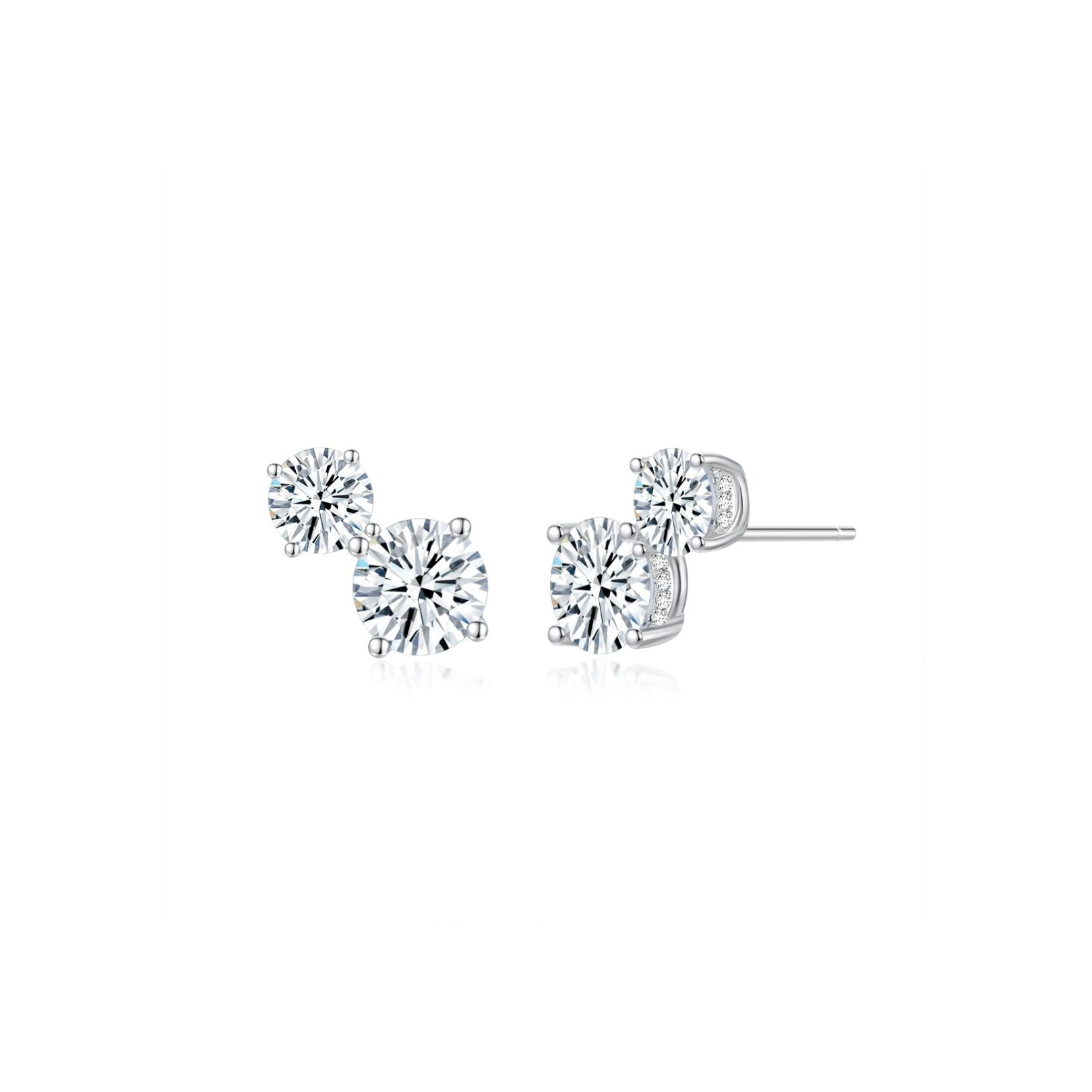 Double Solitaire Ear Climbers - Eclat by Oui