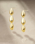 Dripping Gold Plain Earrings YG (Lifestyle) - Eclat by Oui