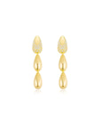 Dripping Gold Pave Earrings YG - Eclat by Oui