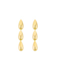 Dripping Gold Plain Earrings YG - Eclat by Oui