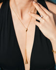 Dripping Gold Y Necklace (Lifestyle) - Eclat by Oui