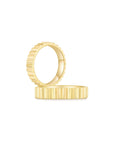 Fluted Plain Ring YG (Both) - Eclat by Oui