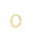 Fluted Plain Ring YG (Side) - Eclat by Oui