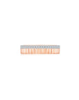 Fluted Pave Ring (Rose Gold) (Front) - Eclat by Oui