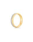 Fluted Pave Ring (Yellow Gold) (Side) - Eclat by Oui