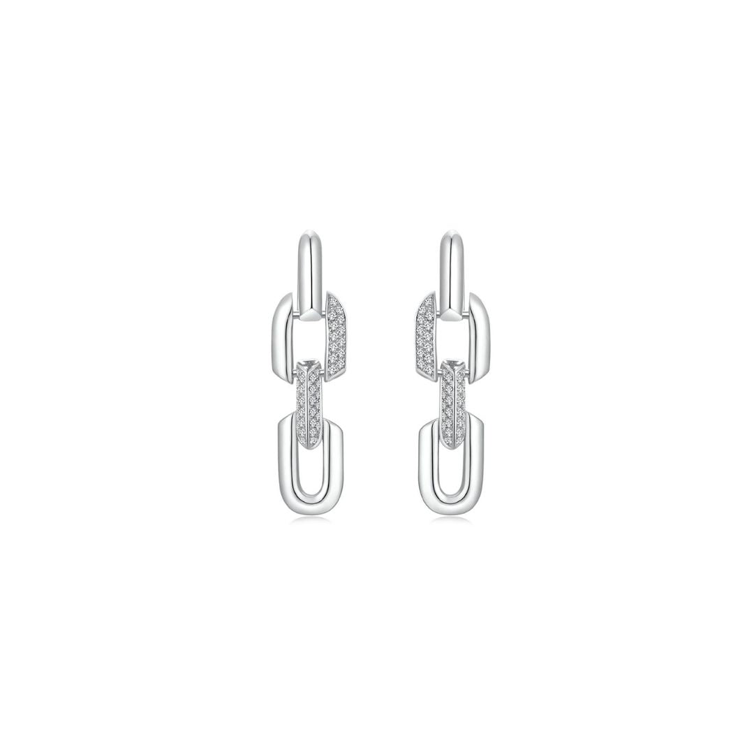 HeartWear 4 Link Earrings WG - Eclat by Oui