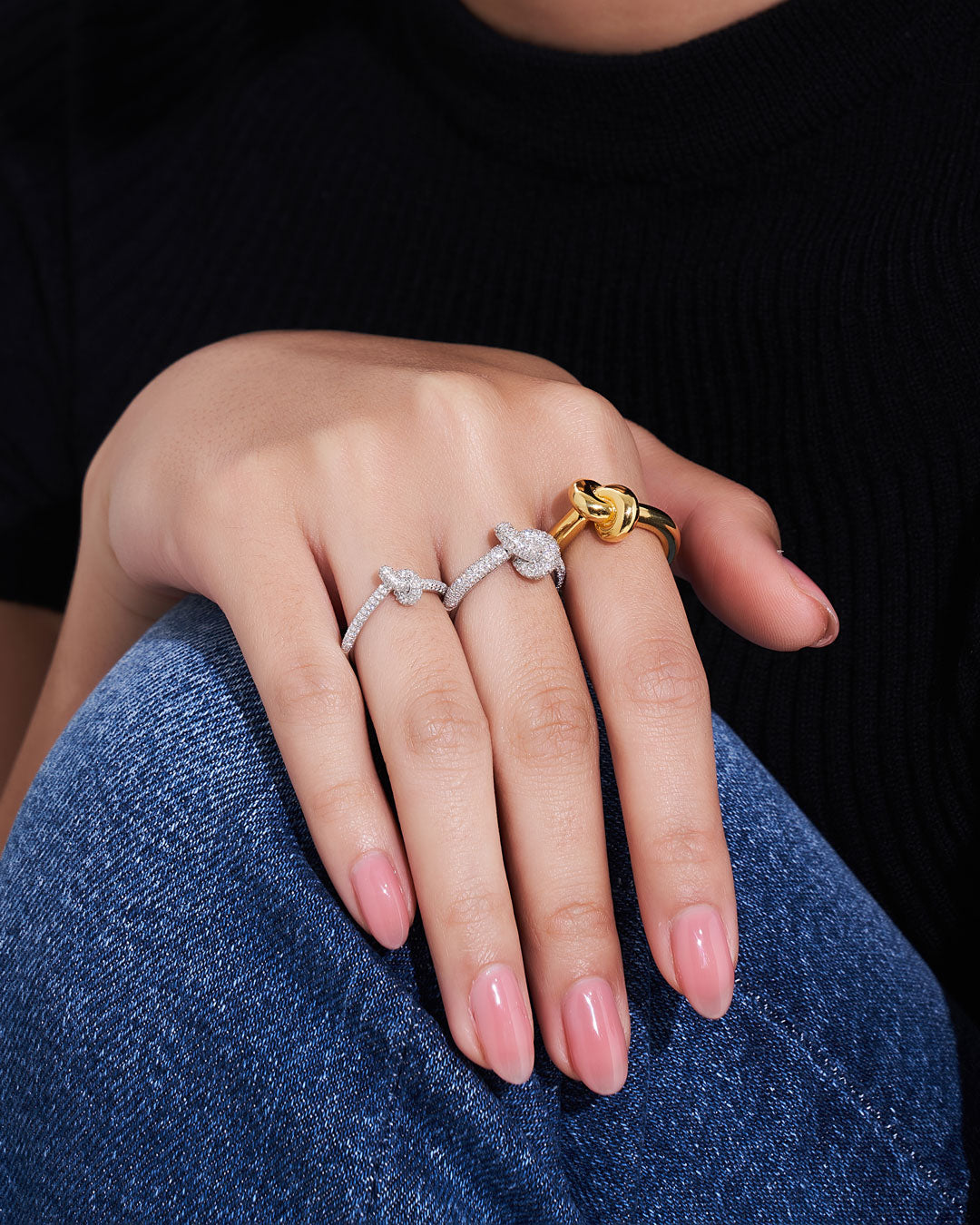 KNOT Alone Rings (Model) - Eclat by Oui