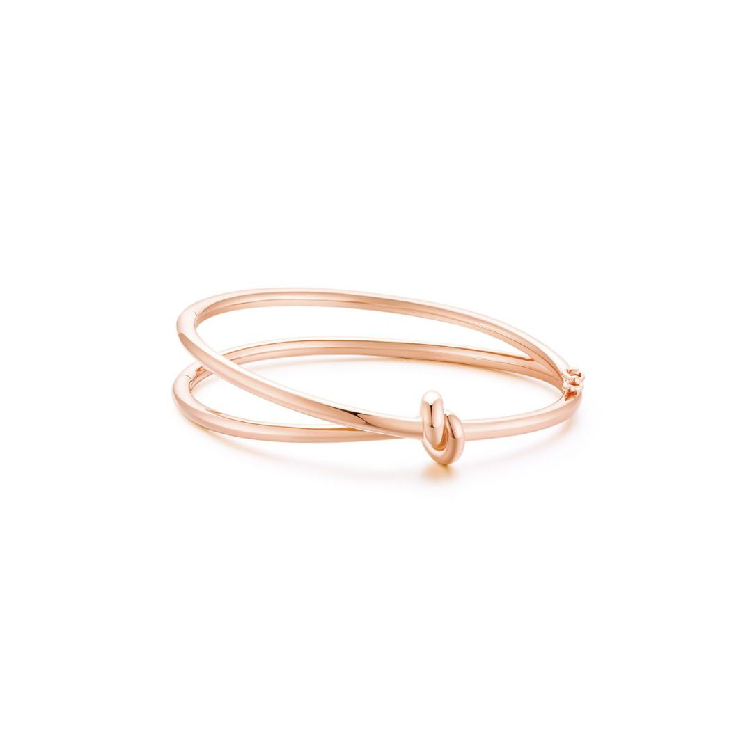 KNOT Alone® Double Bangle (Rose Gold) - Eclat by Oui