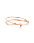 KNOT Alone® Double Bangle (Rose Gold) - Eclat by Oui