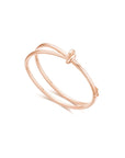 KNOT Alone® Double Bangle (Rose Gold) - Eclat by Oui